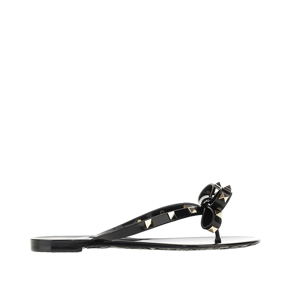 Valentino Garavani Rockstud Rubber Thong Slides